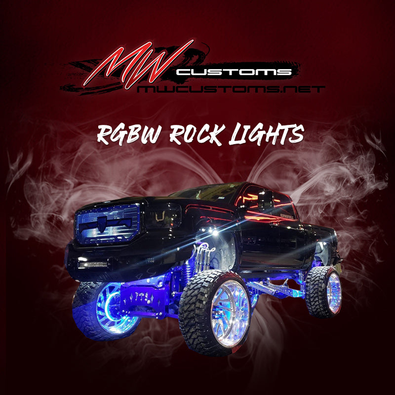 8pc RGBW 24 LED Rock Light Kit - High Output – Rockin LED