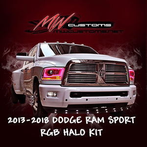 2013-17 DODGE RAM SPORT RGB HALO KIT - MwCustoms