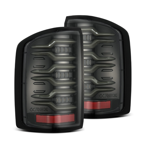2014 - 18 GMC SIERRA ALPHAREX LUXX SERIES TAIL LIGHTS (Factory Halogen Only)