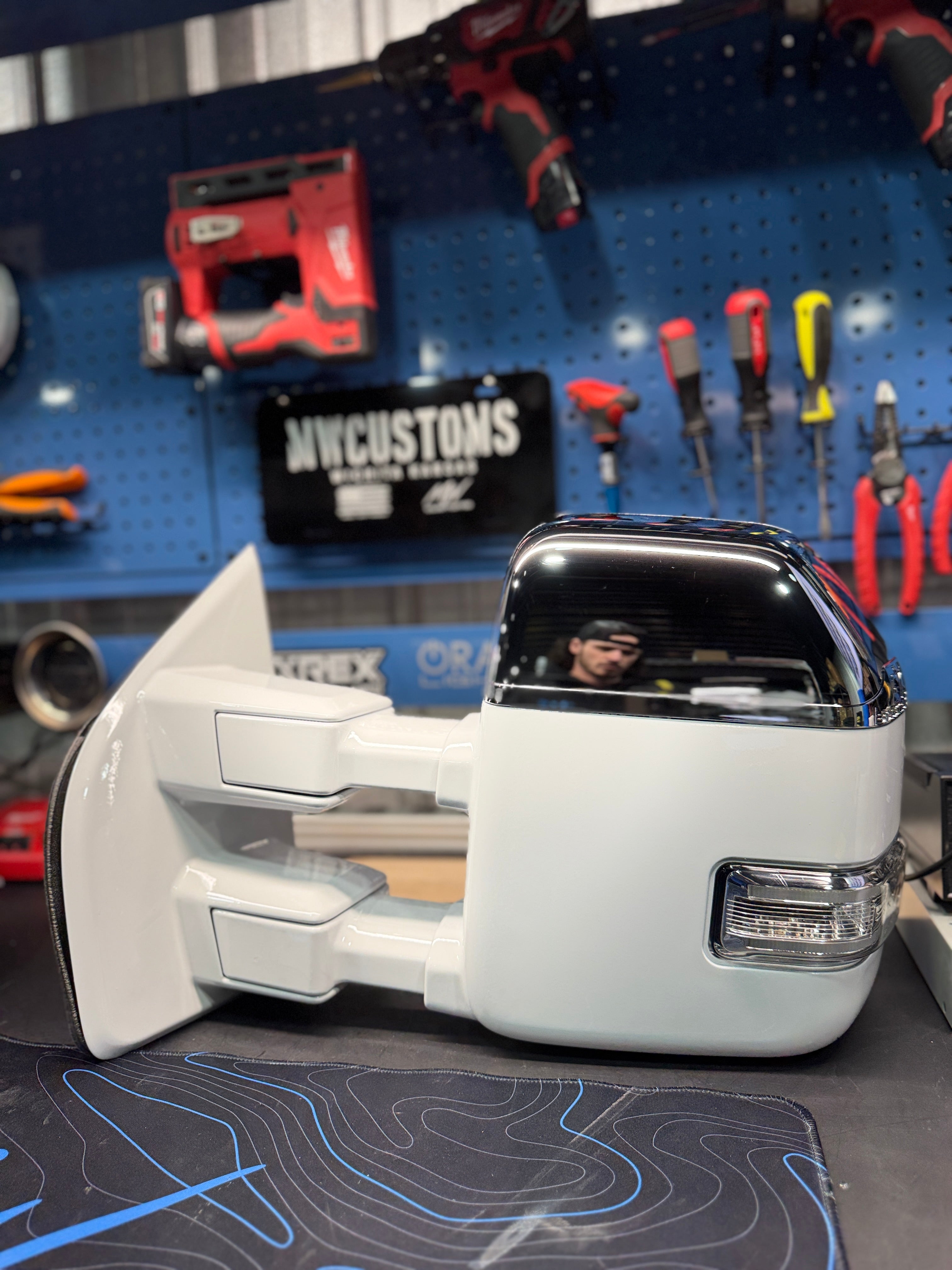 2015 - 20 F150 TOW MIRRORS *PAINT CODE:  Z1*  *AMBER TURN SIGNALS ONLY* *POWER FOLD* *MANUAL EXTEND*