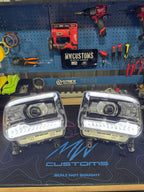 2014-19 GMC SIERRA MWCUSTOMS PREMIUM SWITCHBACK HEADLIGHTS