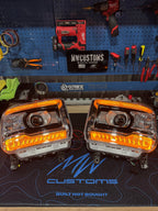 2014-19 GMC SIERRA MWCUSTOMS PREMIUM SWITCHBACK HEADLIGHTS