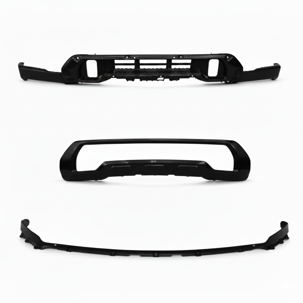 2020 - 23 GMC SIERRA HD COLORMATCHED FRONT END SHROUDS AND VALENCE