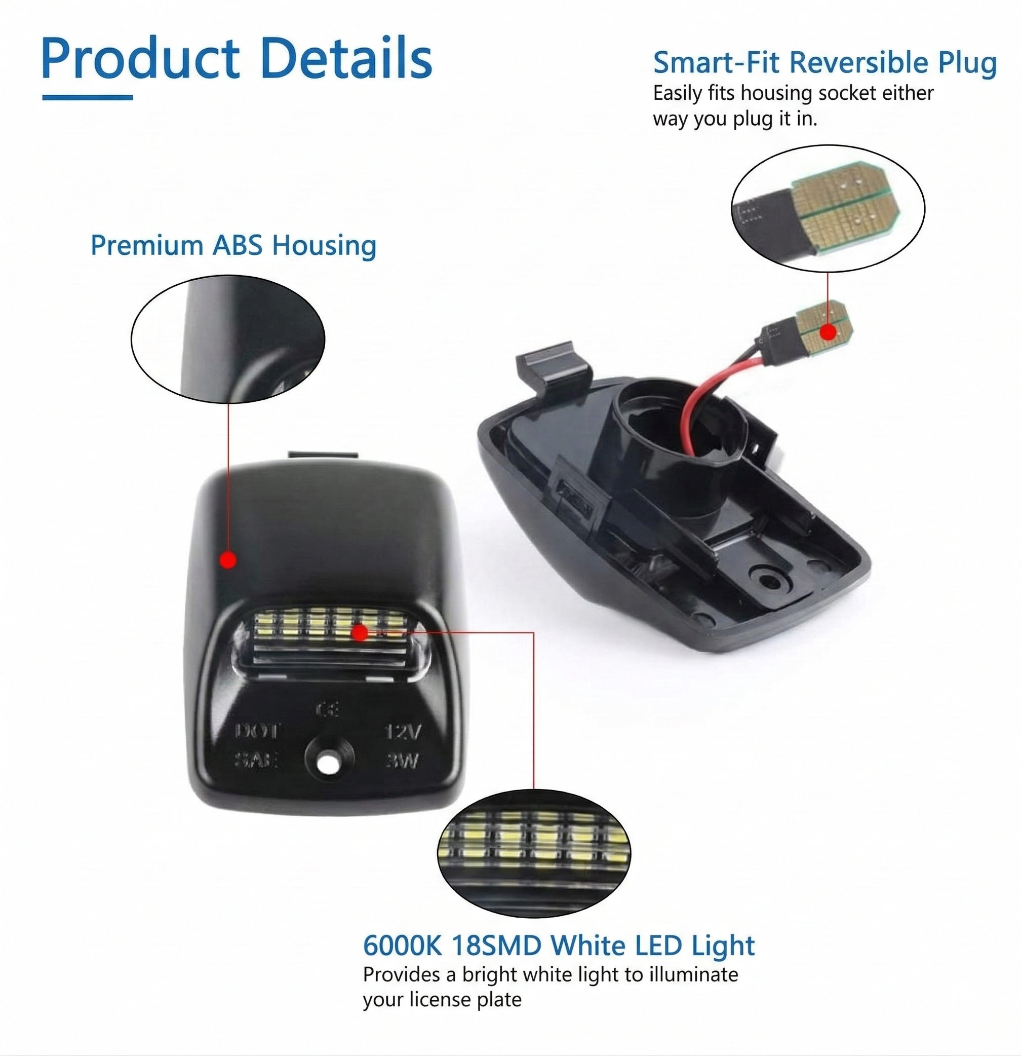 2005-2015 Toyota Tacoma LED License Plate Lights