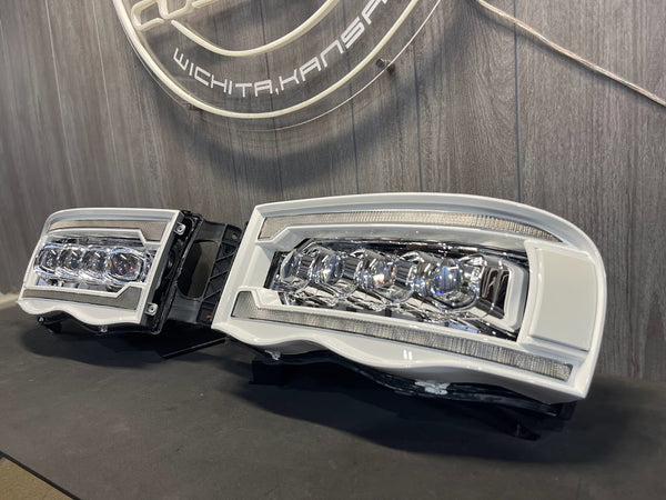 PRE BUILT 2002-05 DODGE RAM ALPHAREX HEADLIGHTS NOVA SERIES