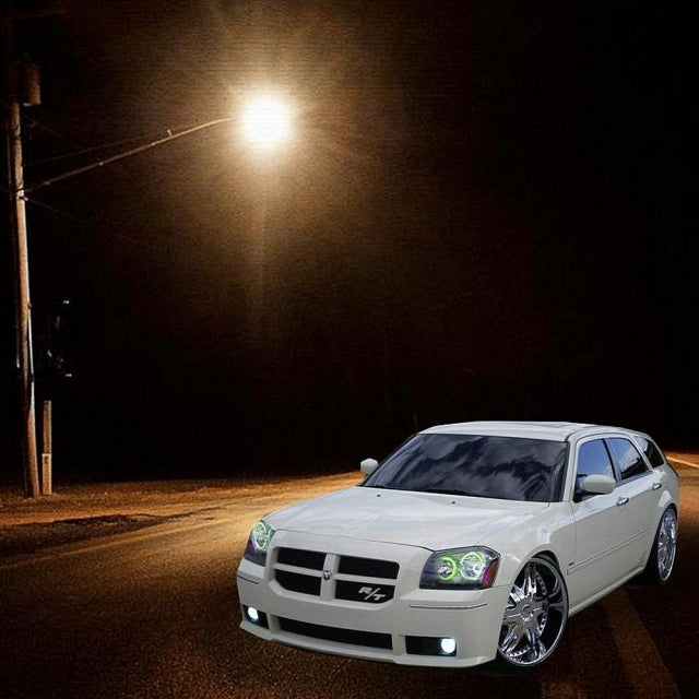 2005-2007 DODGE MAGNUM RGBW HALO & FOG HALO BUNDLE w/ REMOTE