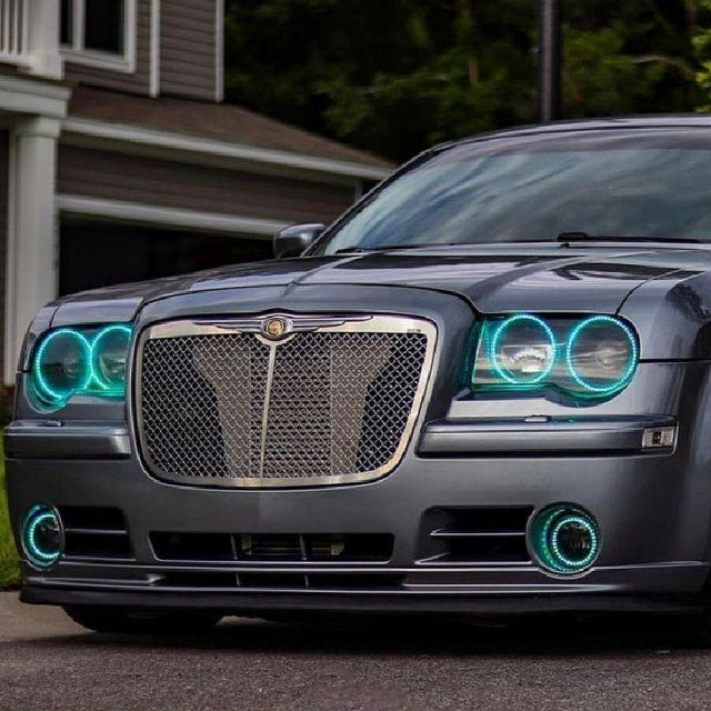 2005-2010 CHRYSLER 300C/SRT HALO, PROJECTOR AND FOG HALO BUNDLE -RGBW