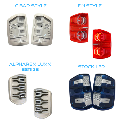 2015 - 19 CHEVY SILVERADO HD COLORMATCHED HEADLIGHT AND TAIL LIGHT BUNDLE