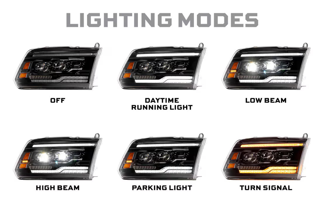 2009 - 18 RAM XB EVO HYBRID LED HEADLIGHTS