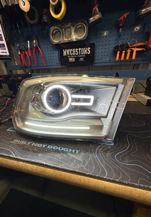 2009 - 18 DODGE RAM MWCUSTOMS PREMIUM SWITCHBACK HEADLIGHT