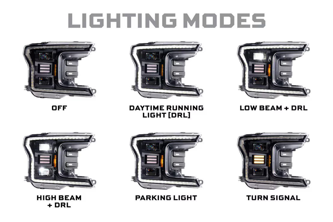 2018-20 FORD F150 MORIMOTO HYBRID HEADLIGHTS