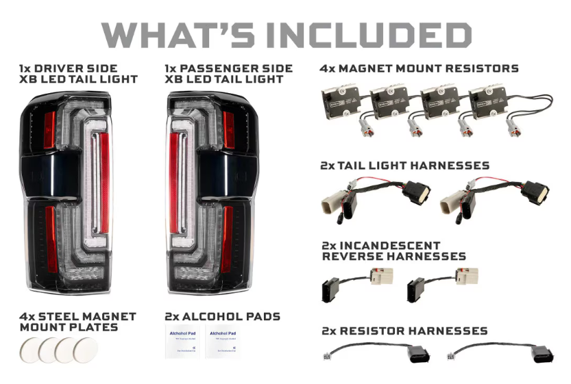 2023 - 2026 FORD SUPER DUTY MORIMOTO XB TAIL LIGHTS
