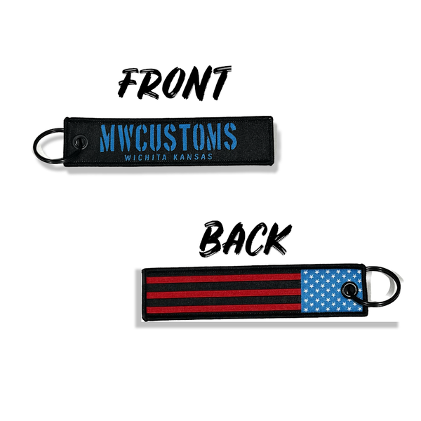 MwCustoms American Flag Flight Tag