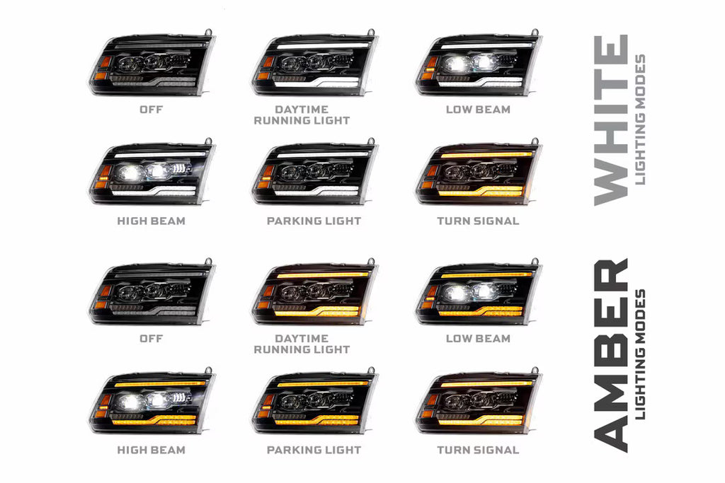2009 - 18 RAM XB EVO LED HEADLIGHTS