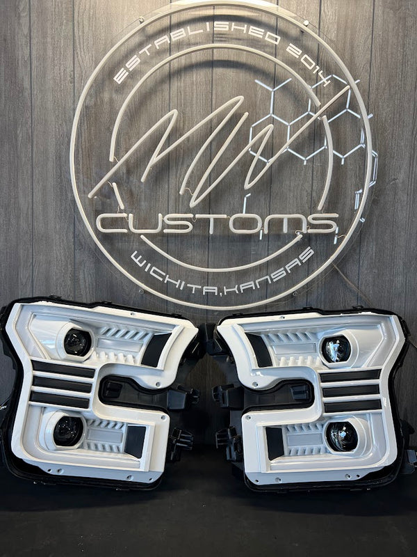 PRE-BUILT 2015-17 FORD F150 ALPHAREX HEADLIGHTS