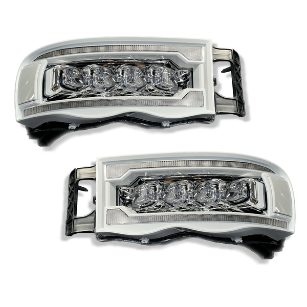 PRE BUILT 2002-05 DODGE RAM ALPHAREX HEADLIGHTS NOVA SERIES