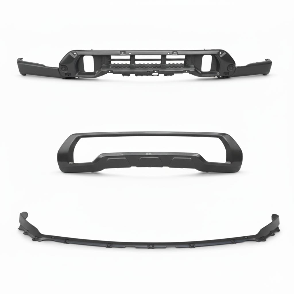 2020 - 23 GMC SIERRA HD COLORMATCHED FRONT END SHROUDS AND VALENCE