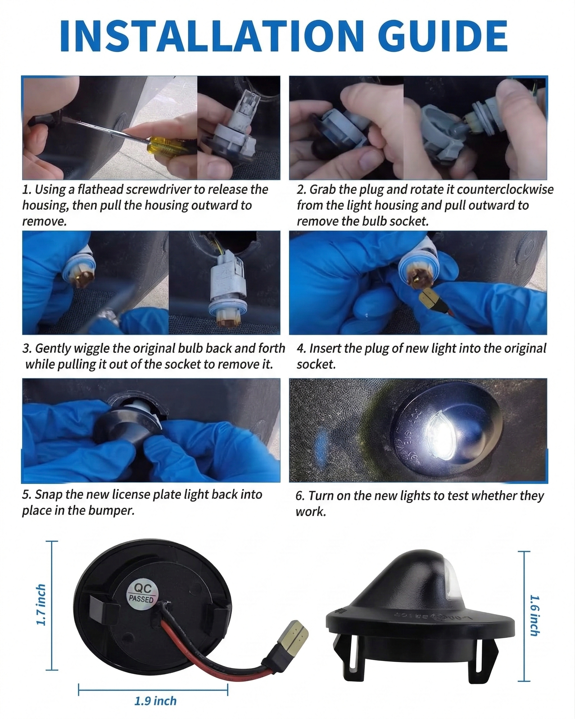 2004-2014 Ford F-150 LED License Plate Lights