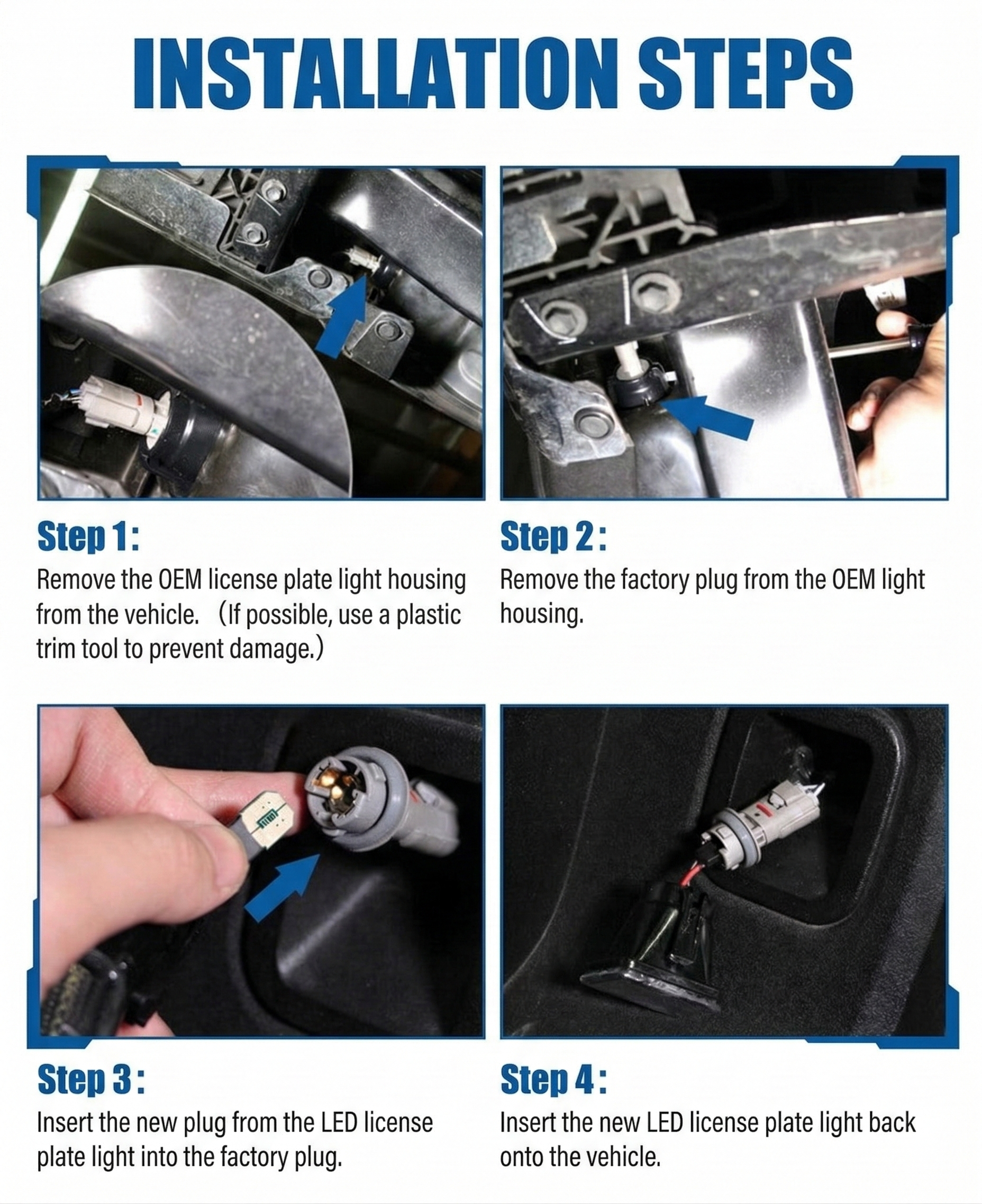 2014-2021 Toyota Tundra LED License Plate Lights
