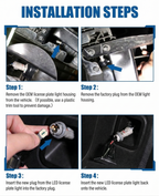 2016-2022 Toyota Tacoma LED License Plate Lights