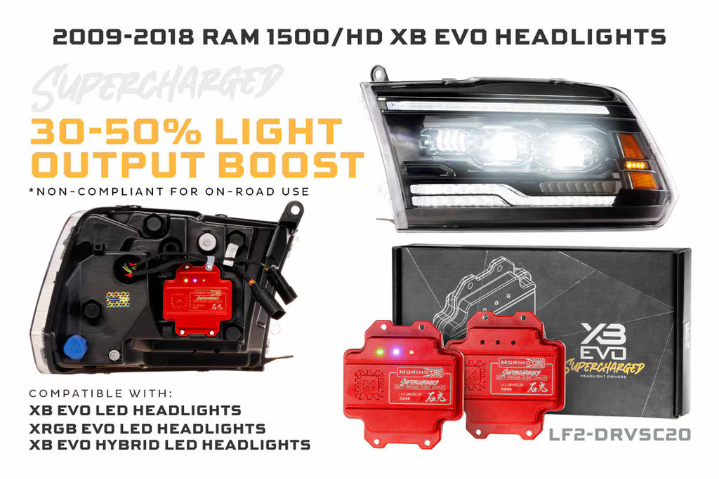 2009 - 18 RAM XB EVO LED HEADLIGHTS