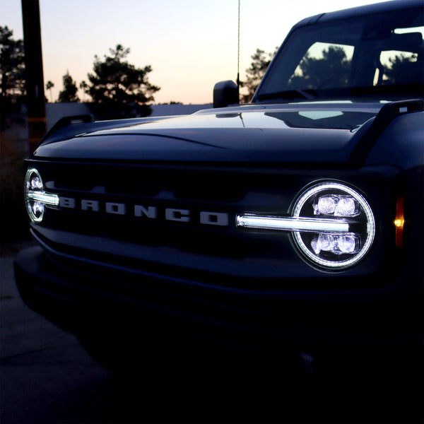 PRE BUILT 21-23 Ford Bronco /22-23 Ford Bronco Raptor NOVA-Series LED Projector Headlights