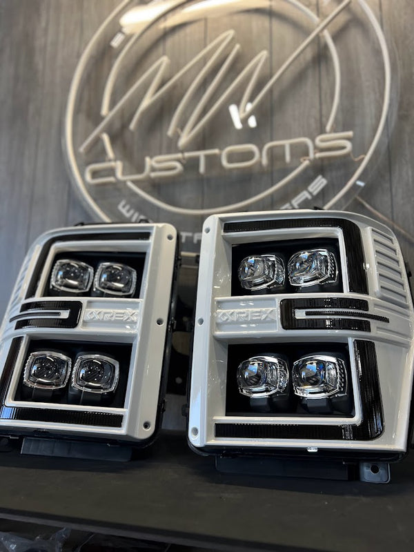 PRE-BUILT 2008-10 FORD SUPER DUTY ALPHAREX HEADLIGHTS NOVA SERIES