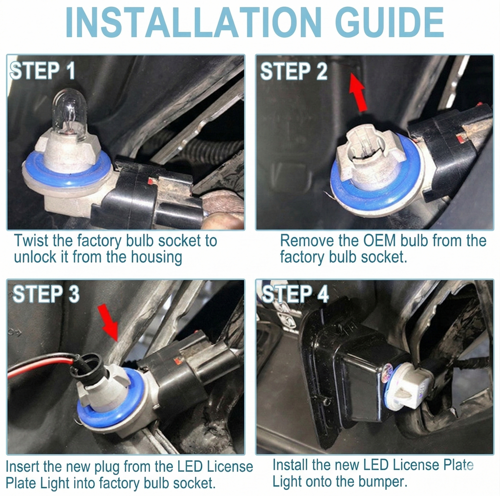2009-2018 Dodge Ram 1500 LED License Plate Lights