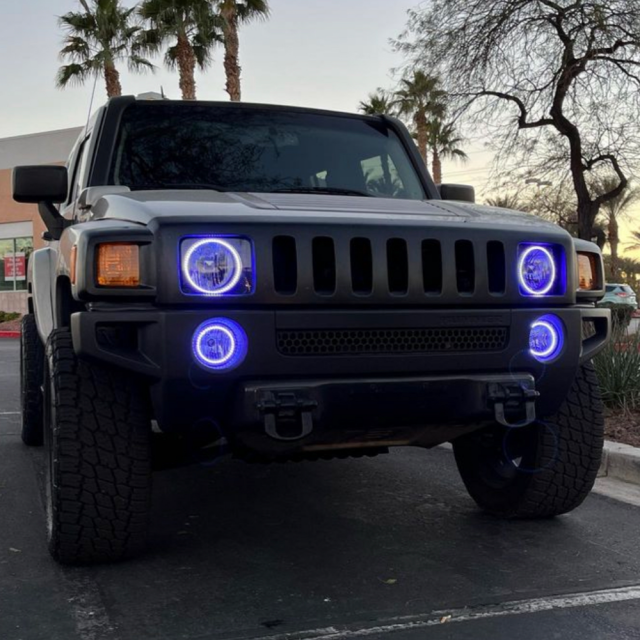 2006-2010 HUMMER H3 HALO, PROJECTOR AND FOG HALO BUNDLE - RGBW