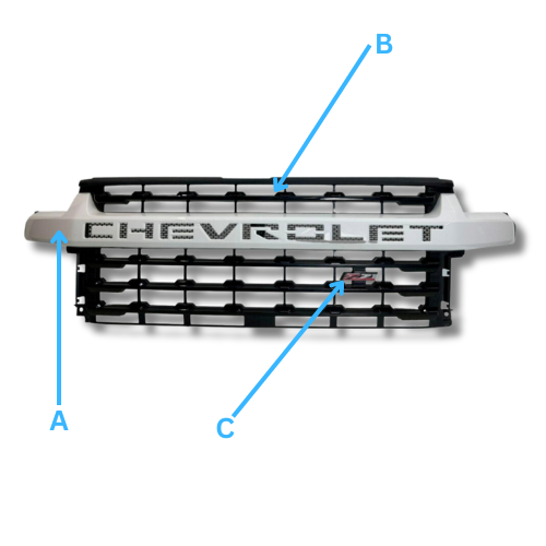 2020-22 CHEVY SILVERADO 2500 FRONT GRILLE
