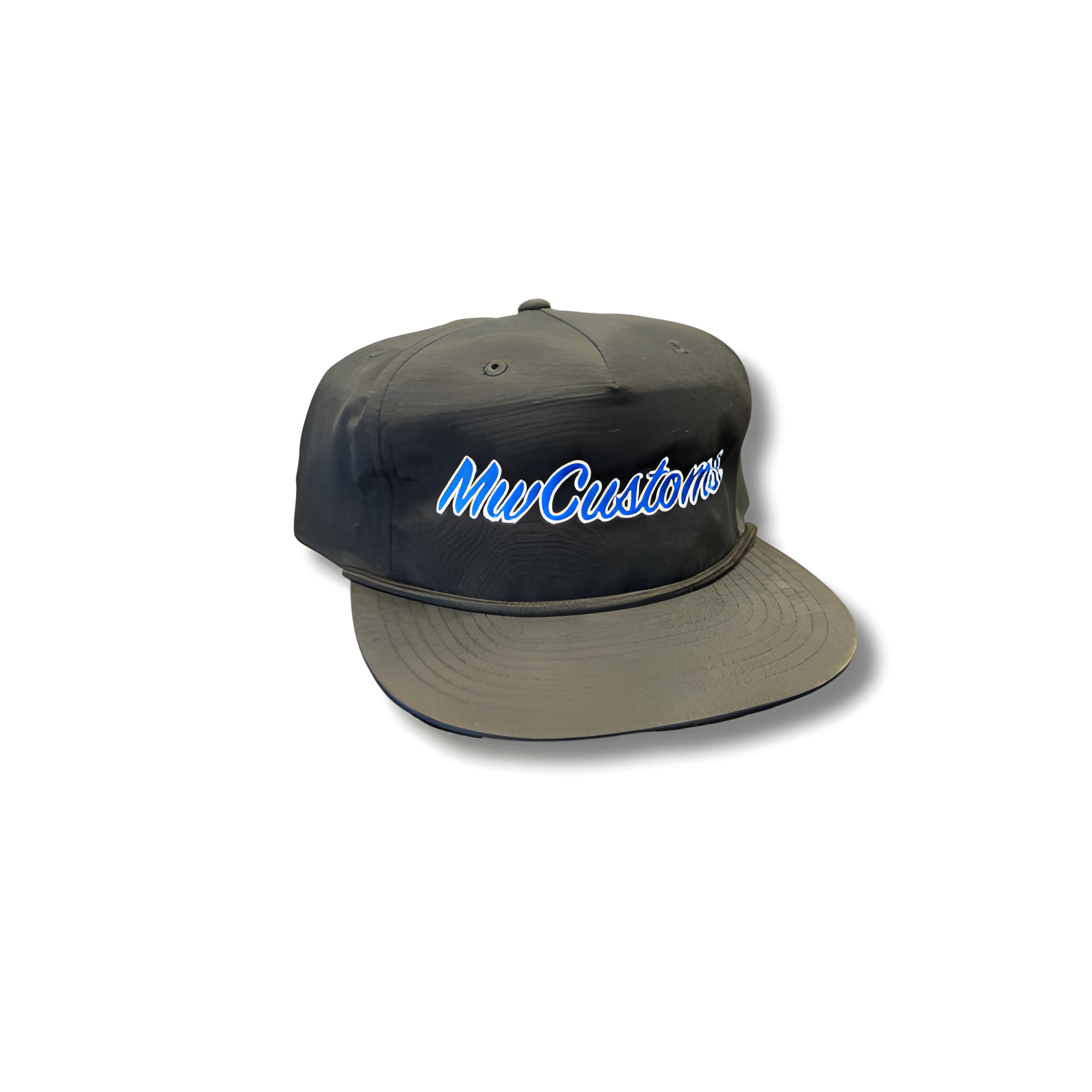 Black Cursive MwCustoms Rope Hat