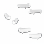 2020 - 25 GMC SIERRA HD/CHEVY SILVERADO HD COLORMATCHED MUD FLAP DELETE KIT