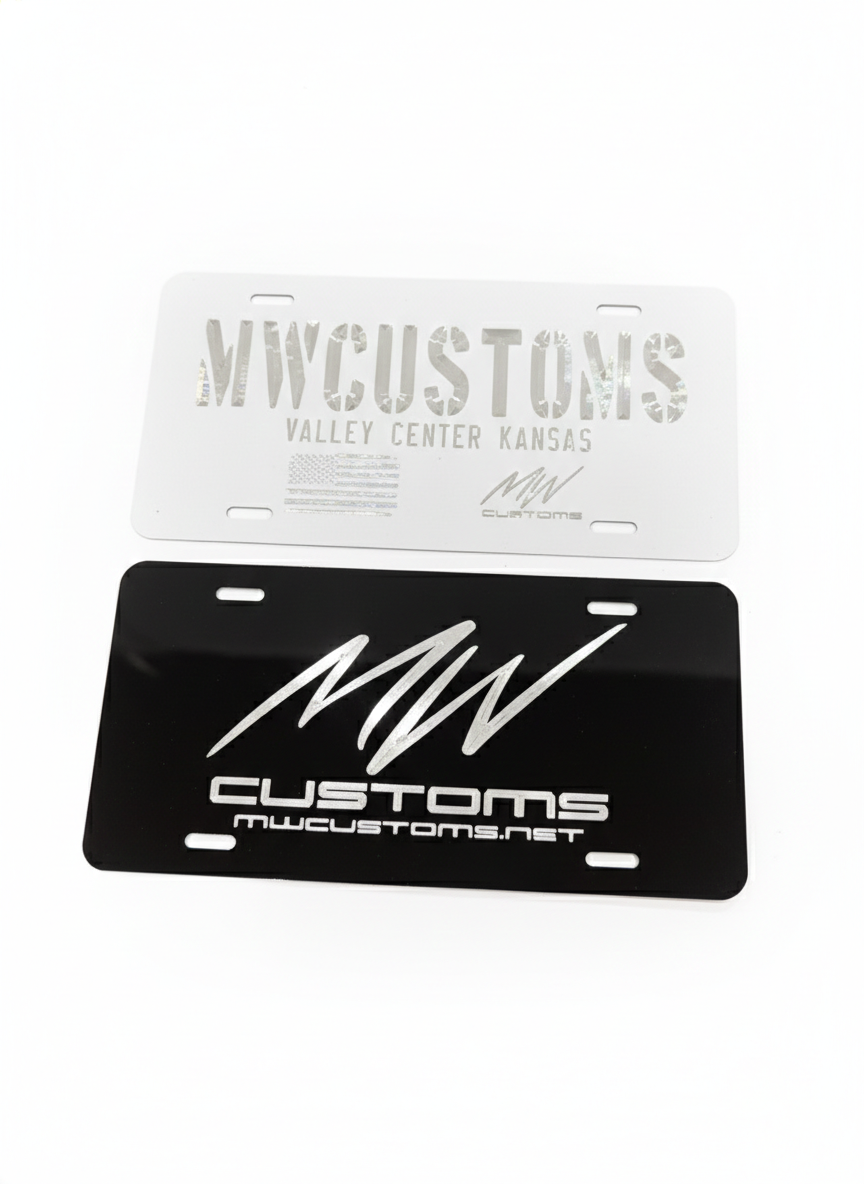 MwCustoms Front License Plate