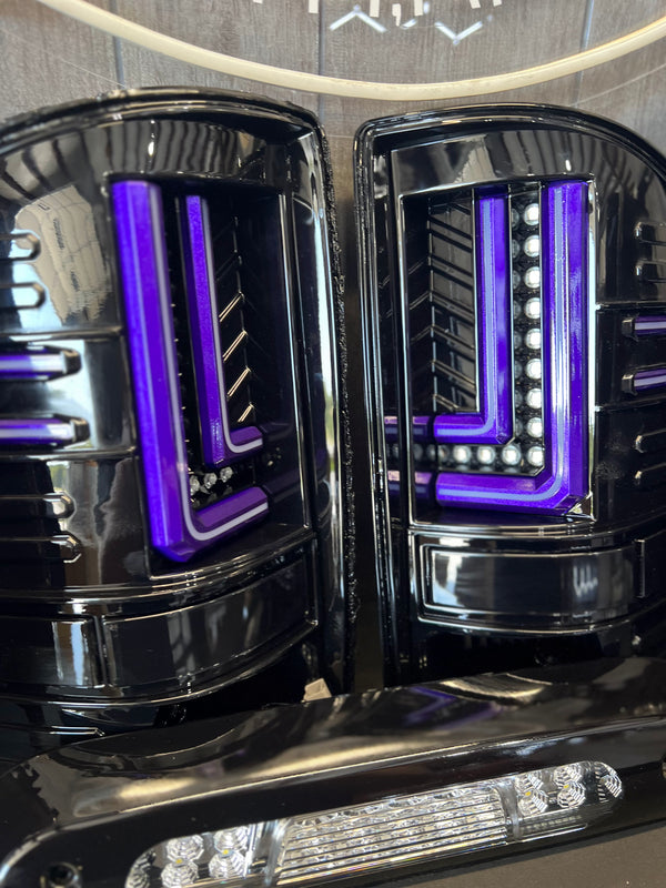 PRE-BUILT 2014-18 GMC SIERRA L Bar TAIL LIGHTS