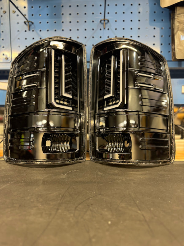 PRE-BUILT 2014-18 GMC SIERRA L Bar TAIL LIGHTS