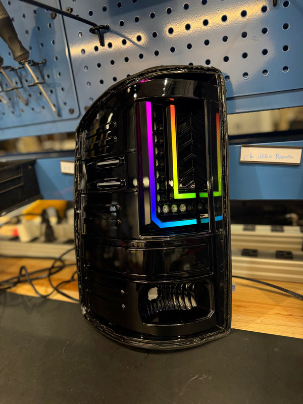 PRE-BUILT 2014-18 GMC SIERRA L Bar TAIL LIGHTS