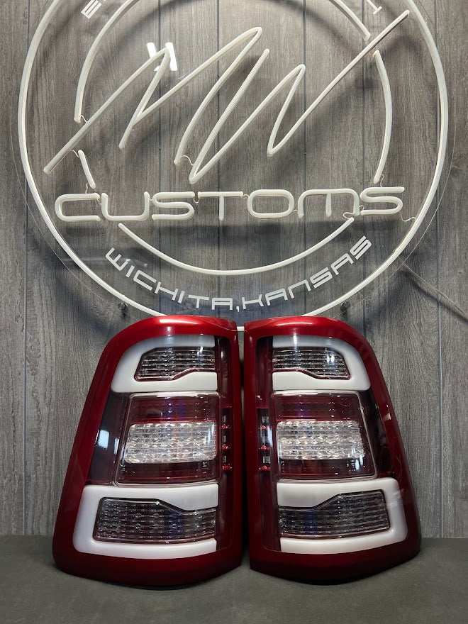 2019+ DODGE RAM RECON TAIL LIGHTS 1500 ONLY *PAINTED PRV* *FACTORY HALOGEN ONLY*