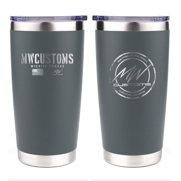 Charcoal 20oz MwCustoms Tumbler