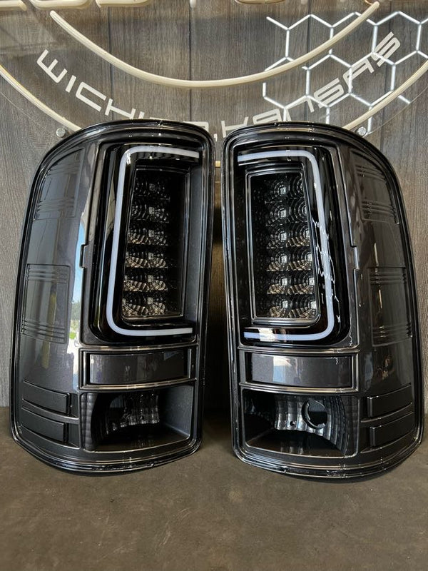 PRE-BUILT 2007-13 GMC SIERRA C BAR TAIL LIGHTS