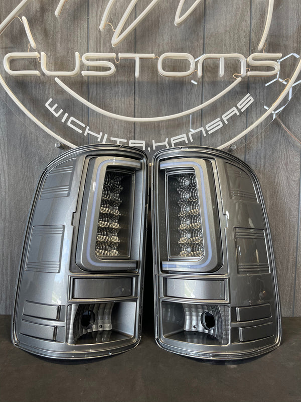 PRE-BUILT 2007-13 GMC SIERRA C BAR TAIL LIGHTS
