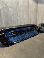 2019+ DODGE RAM HD HOOD EMBLEM *PAINT CODE: PPX AND GLOSS BLACK*