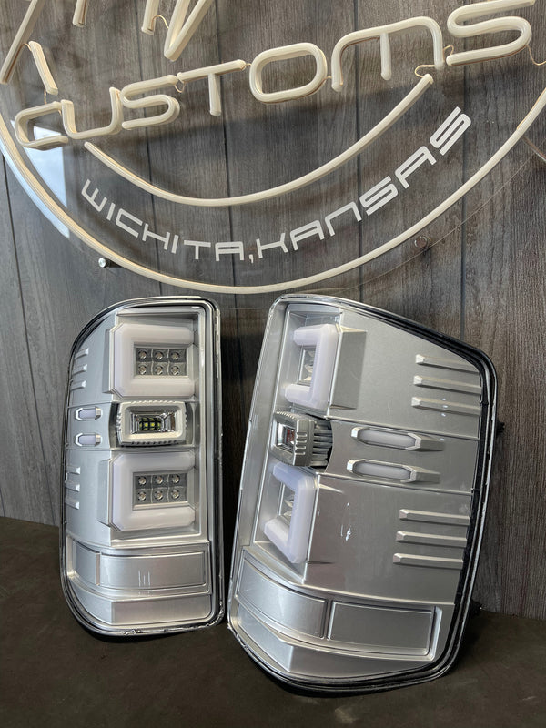 PRE-BUILT 2014-18 CHEVROLET SILVERADO C BAR TAIL LIGHTS
