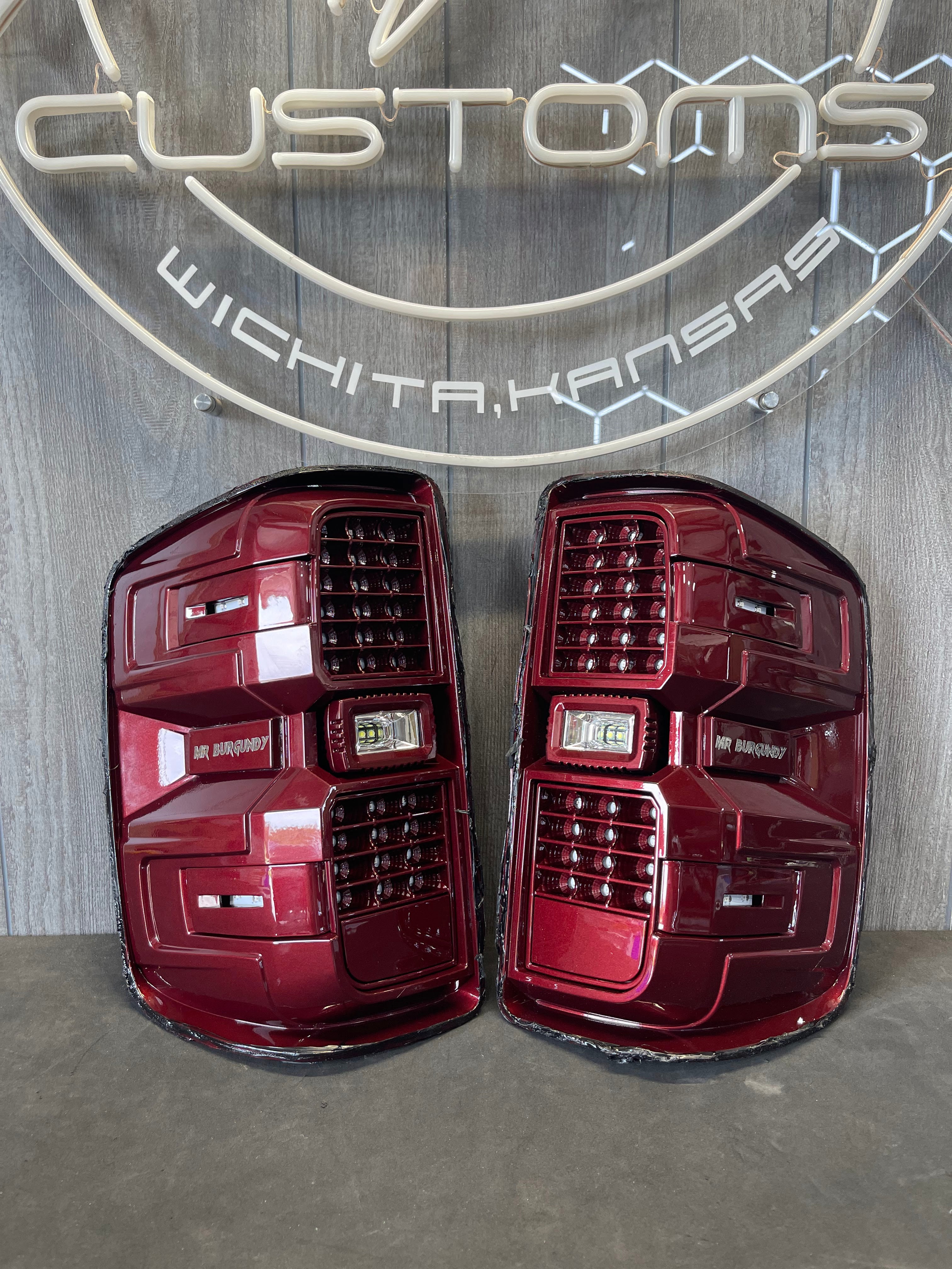 2014-18 CHEVROLET SILVERADO TAIL LIGHTS- FACTORY HALOGEN MODEL ONLY