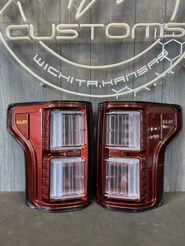 PRE-BUILT 2015-20 FORD F150 TAIL LIGHTS- HALOGEN MODEL