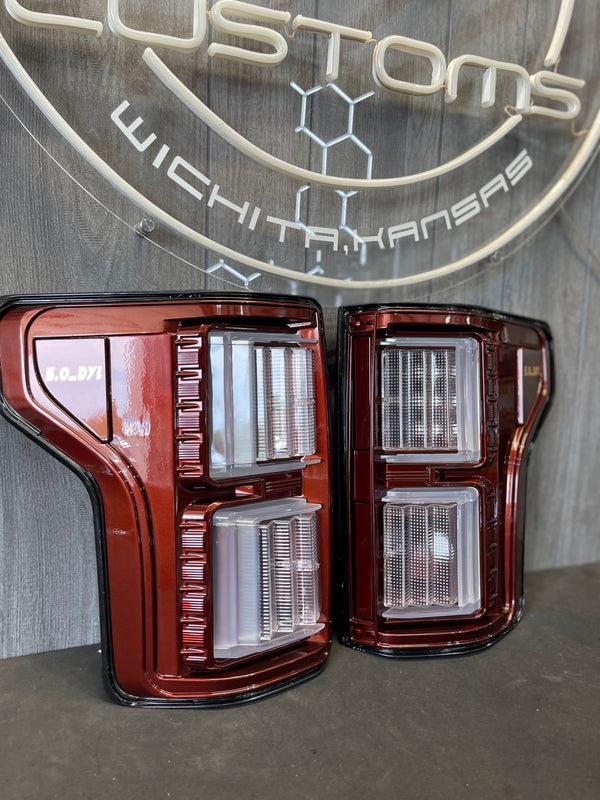 PRE-BUILT 2015-20 FORD F150 TAIL LIGHTS- HALOGEN MODEL