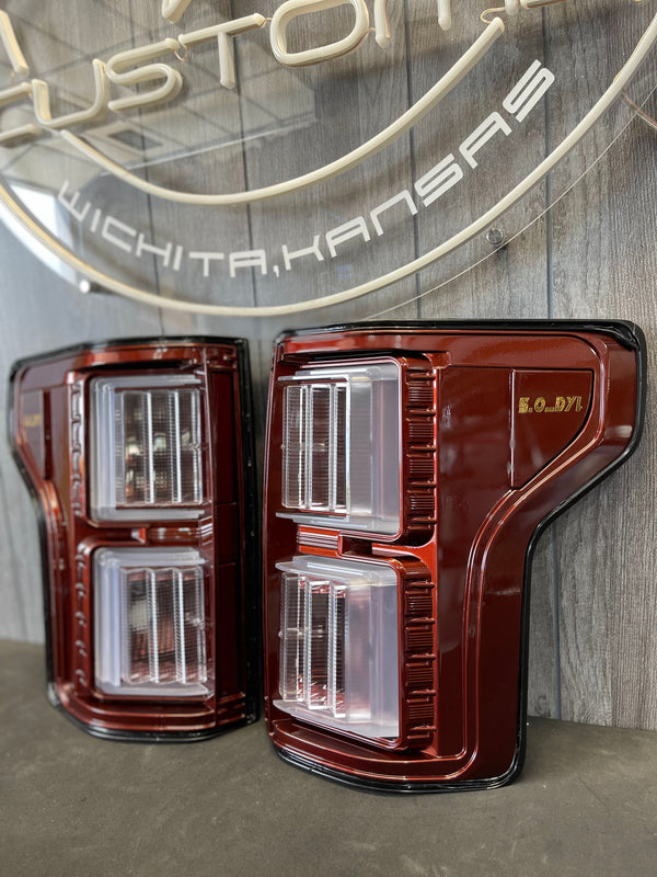 PRE-BUILT 2015-20 FORD F150 TAIL LIGHTS- HALOGEN MODEL