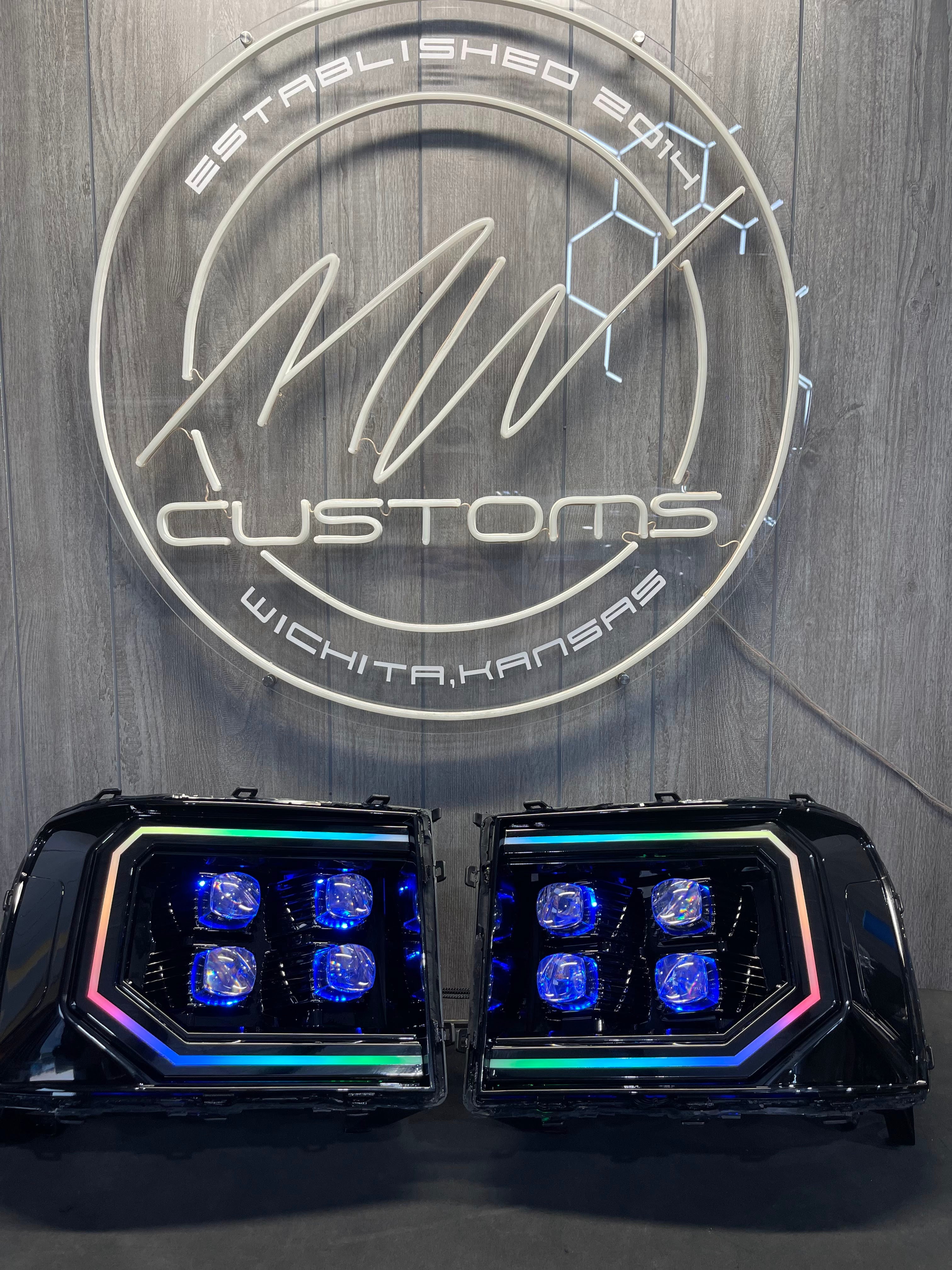 2007-13 GMC SIERRA ALPHAREX HEADLIGHTS NOVA SERIES