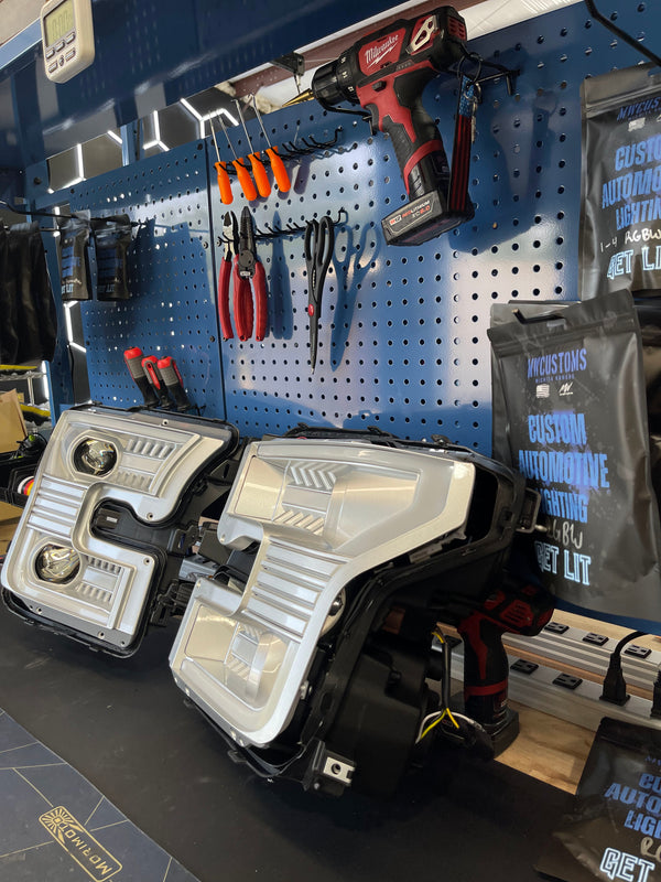 PRE-BUILT 2015-17 FORD F150 ALPHAREX HEADLIGHTS
