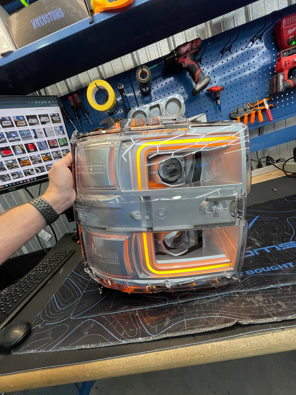 2015 - 19 CHEVY SILVERADO ALPHAREX PRO SERIES HEADLIGHT