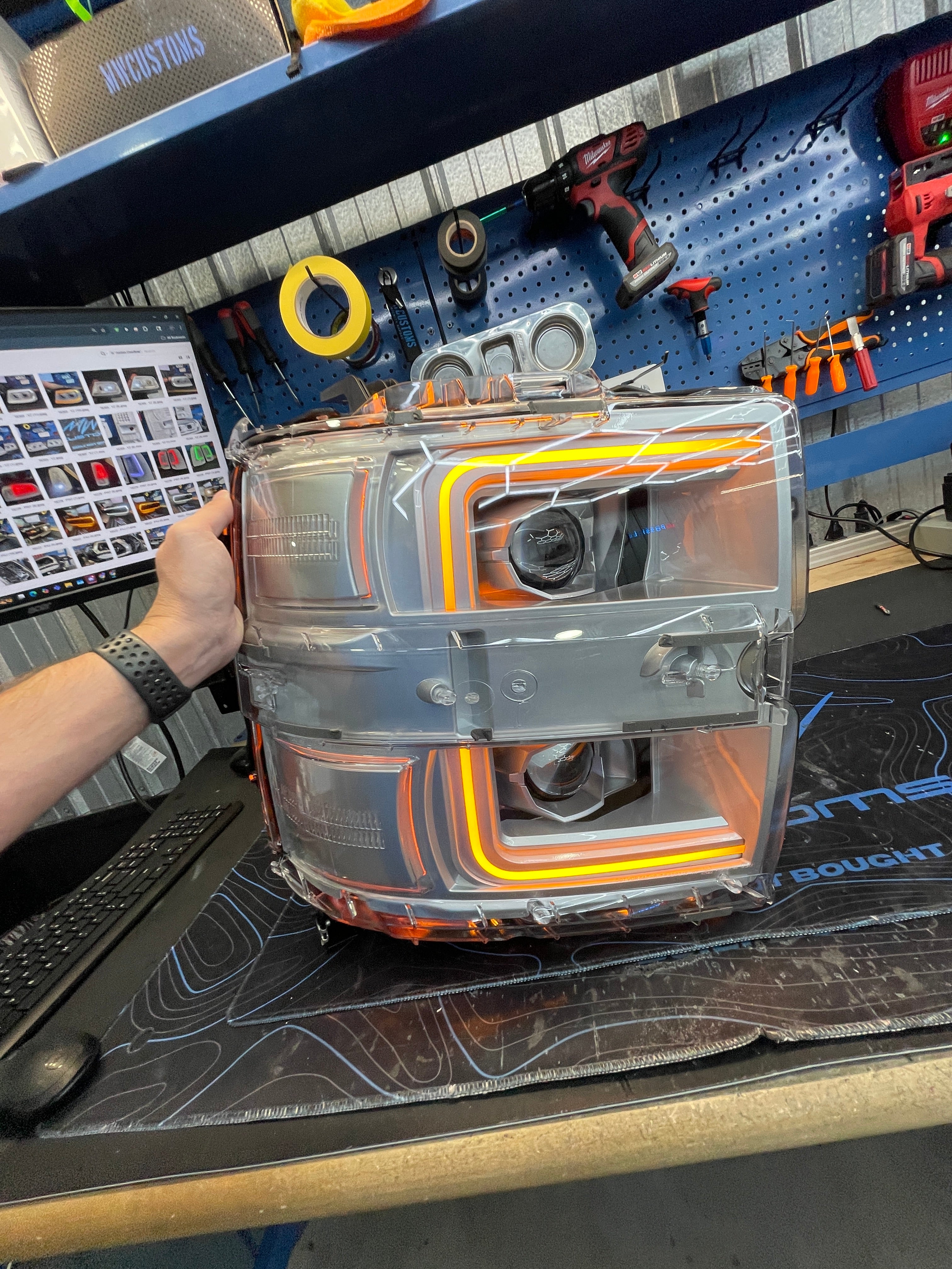 2015 - 19 CHEVY SILVERADO ALPHAREX PRO SERIES HEADLIGHT